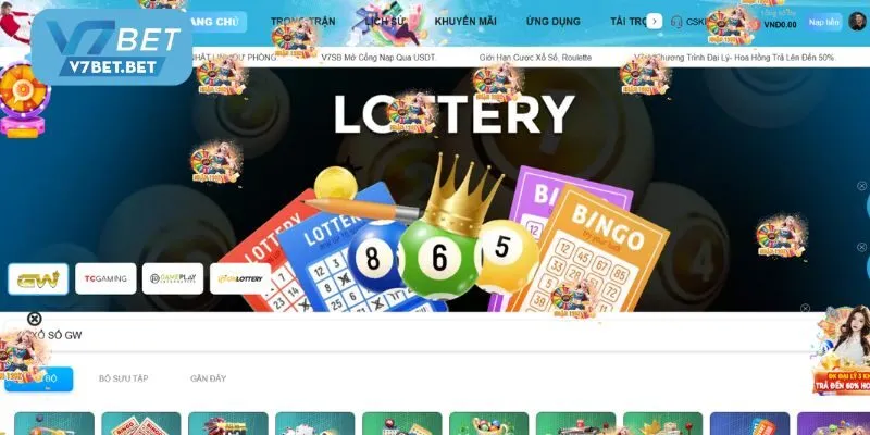 Cách chơi xổ số Keno tại v7bet